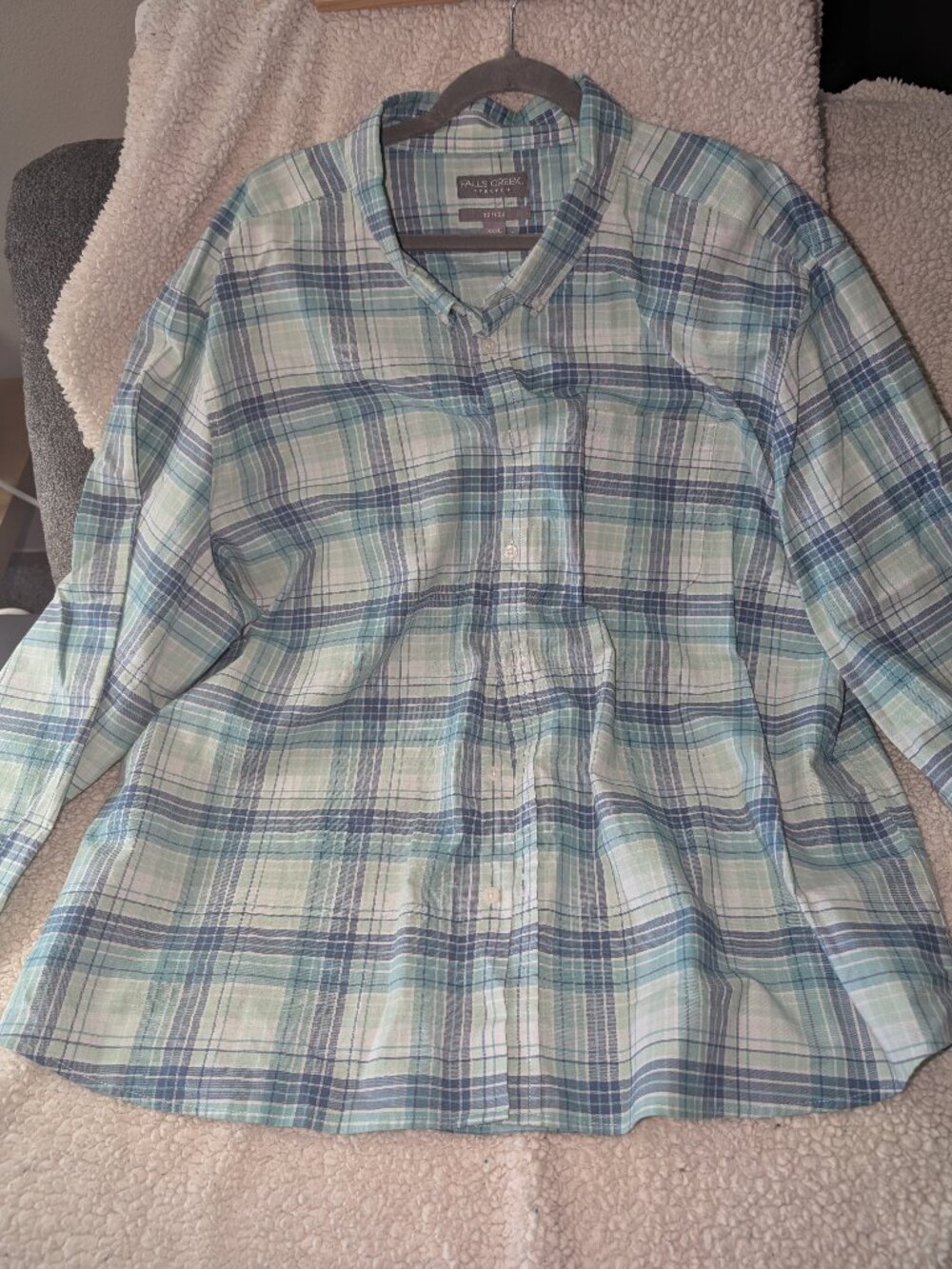 Falls Creek casual xxxl bd, ls No-Tuck R2112R-36